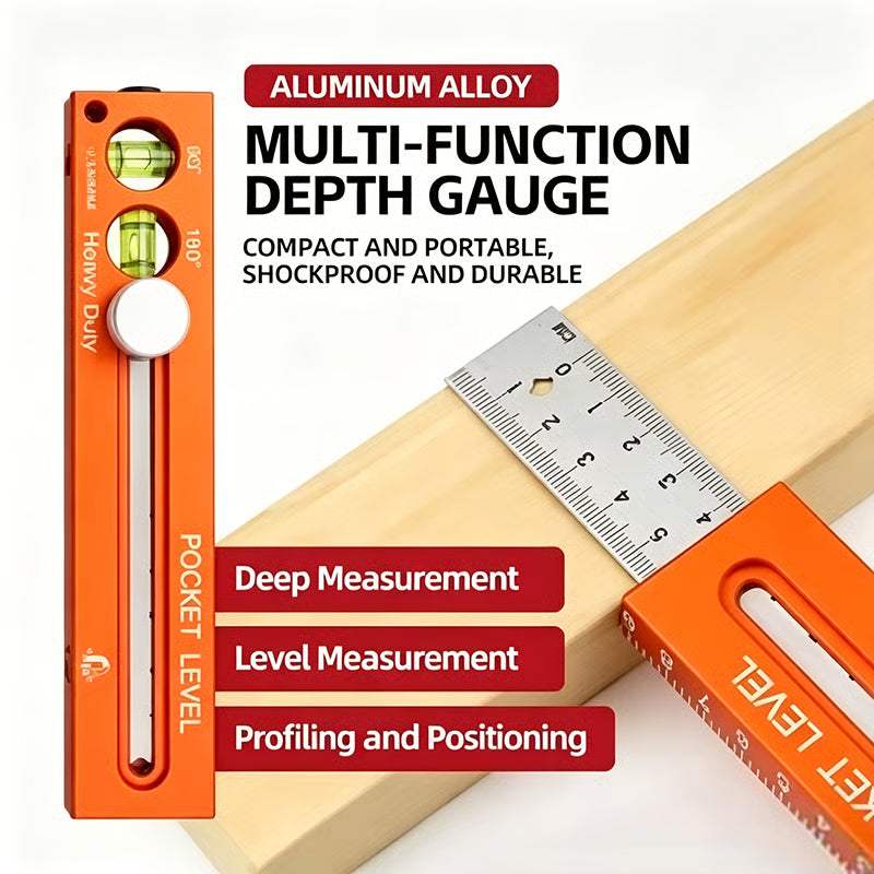 Multifunctional Marking Level Ruler